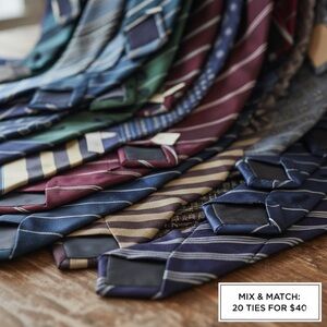 Elegant Multi-Color Men's Ties Set